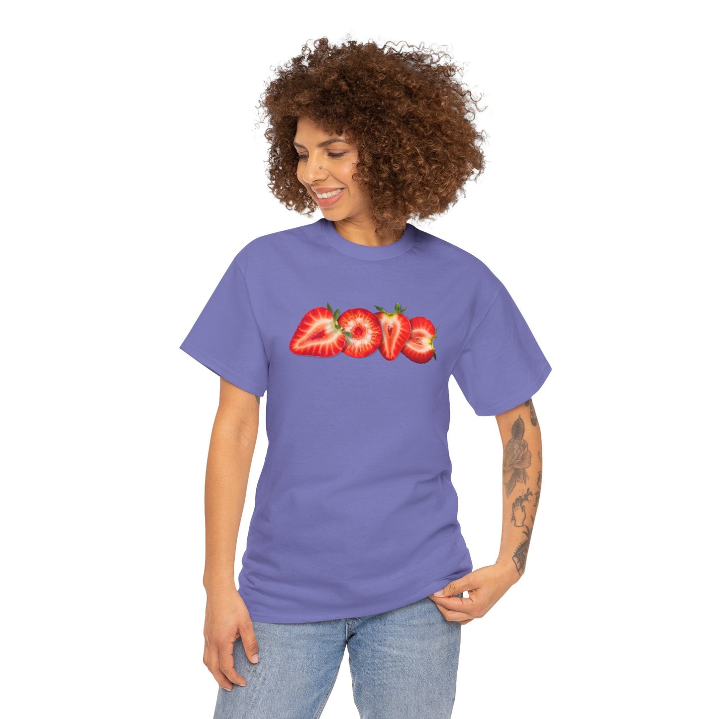 BERRY MUCH LOVE Unisex Heavy Cotton Tee