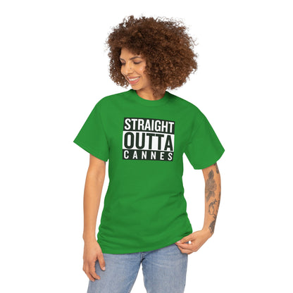 STRAIGHT OUTTA CANNES Unisex Heavy Cotton Tee