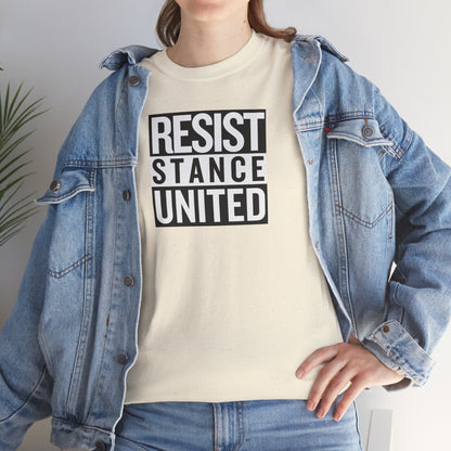 RESIST STANCE UNITED Unisex Heavy Cotton Tee