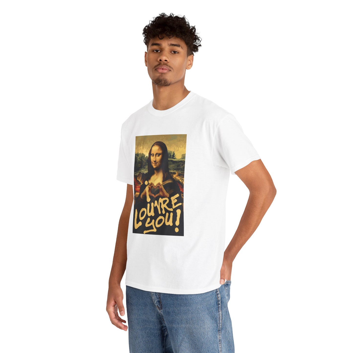 I LOUVRE YOU! Unisex Heavy Cotton Tee