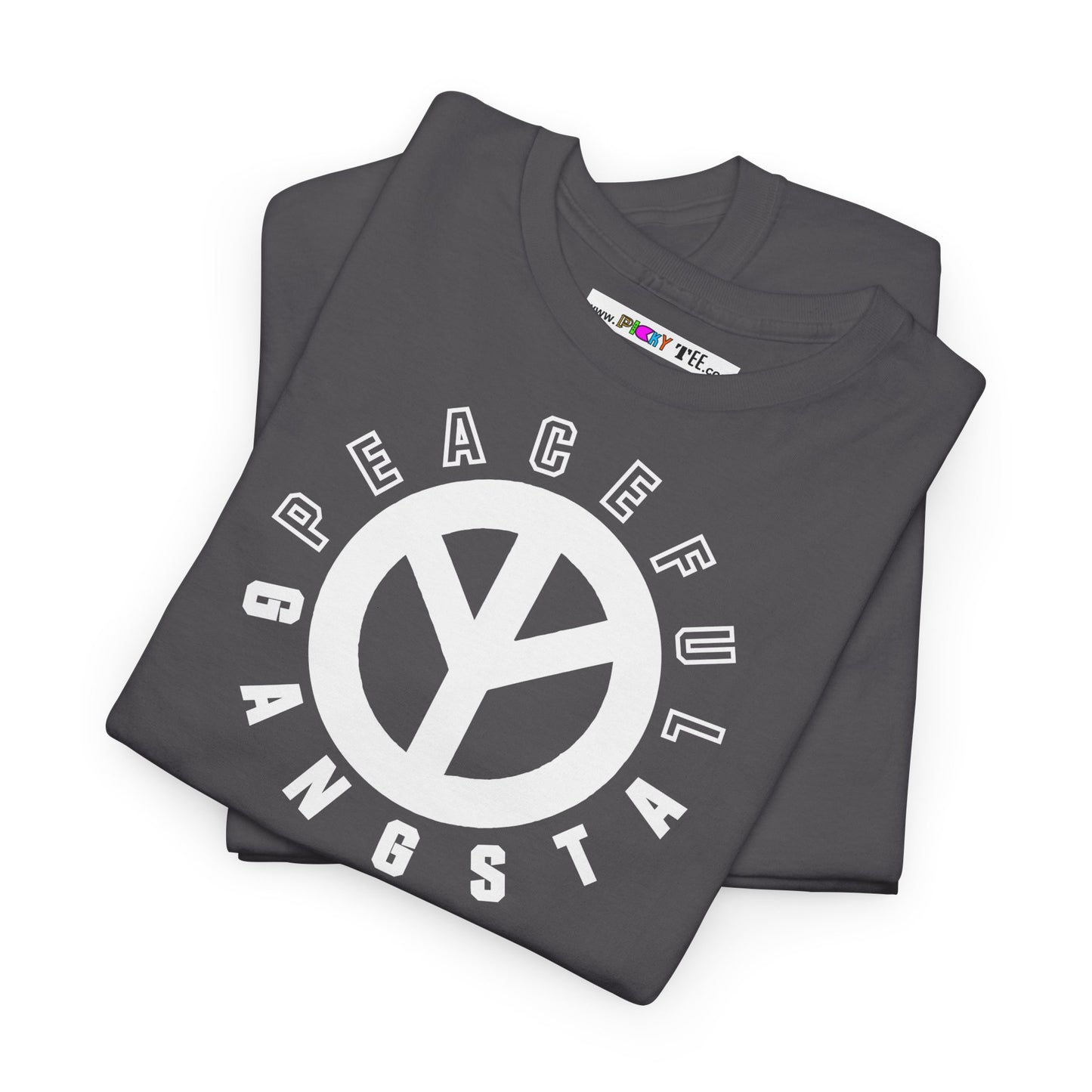 PEACEFUL GANGSTA Unisex Heavy Cotton Tee