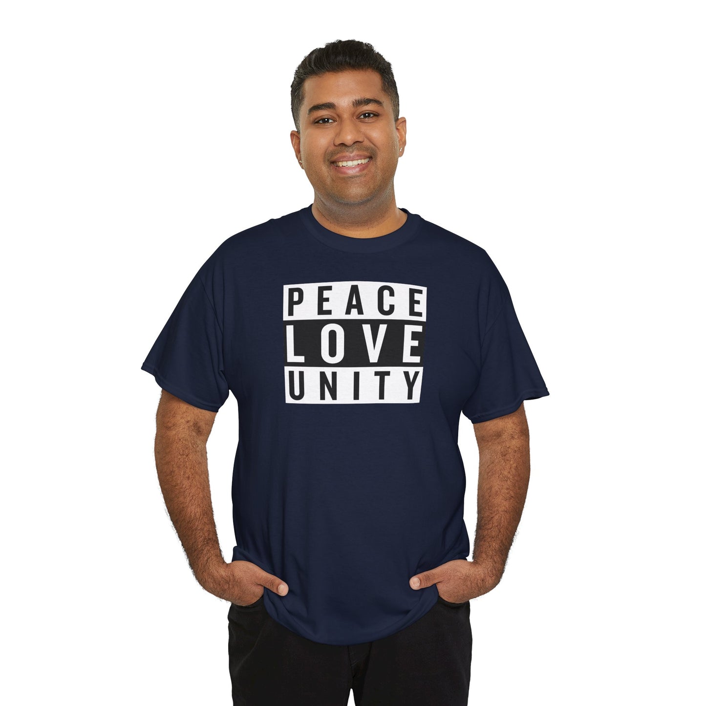 PEACELOVEUNITY Unisex Heavy Cotton Tee