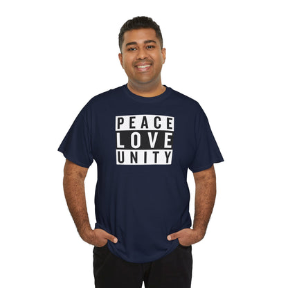 PEACELOVEUNITY Unisex Heavy Cotton Tee