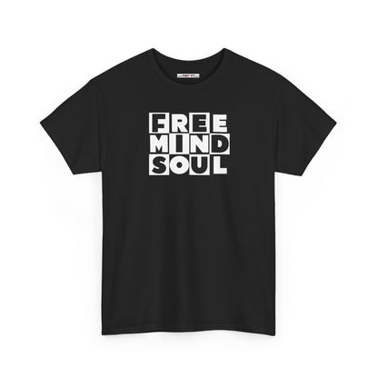 FREE MIND SOUL Unisex Heavy Cotton Tee