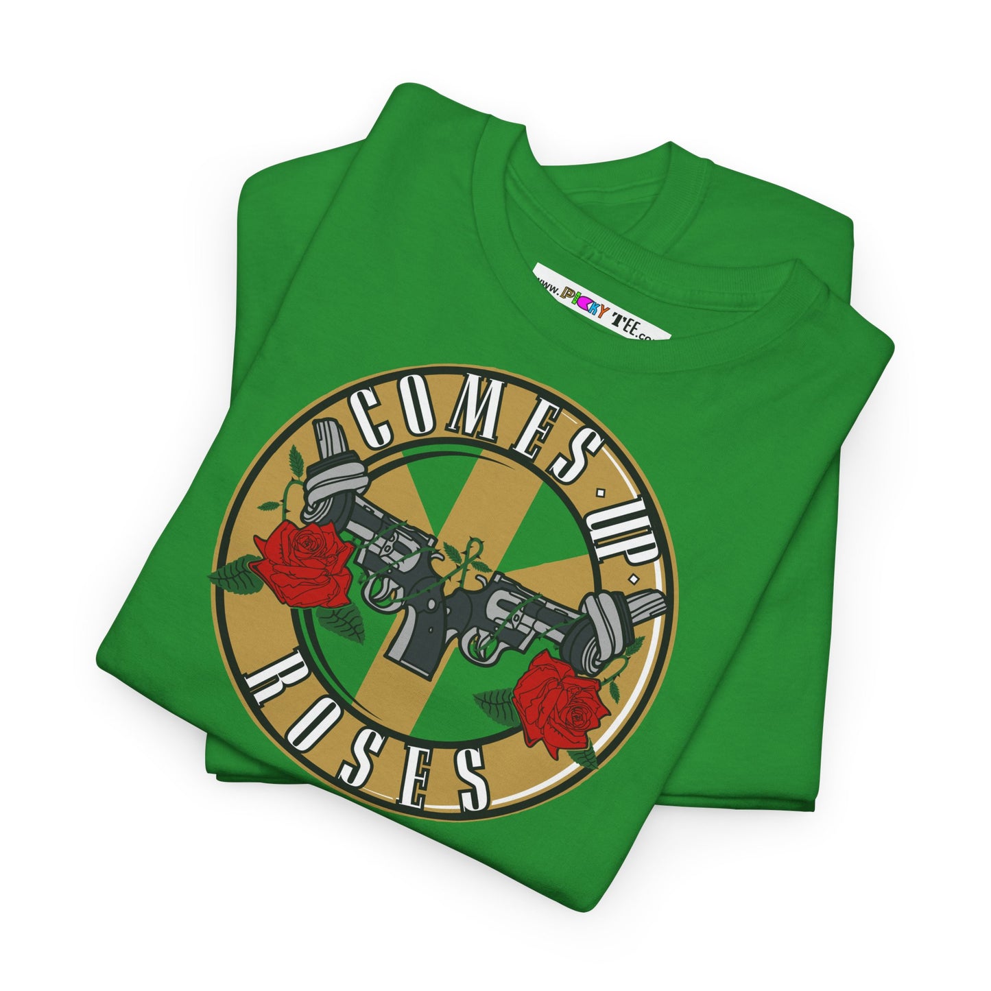 COMES UP ROSES Unisex Heavy Cotton Tee