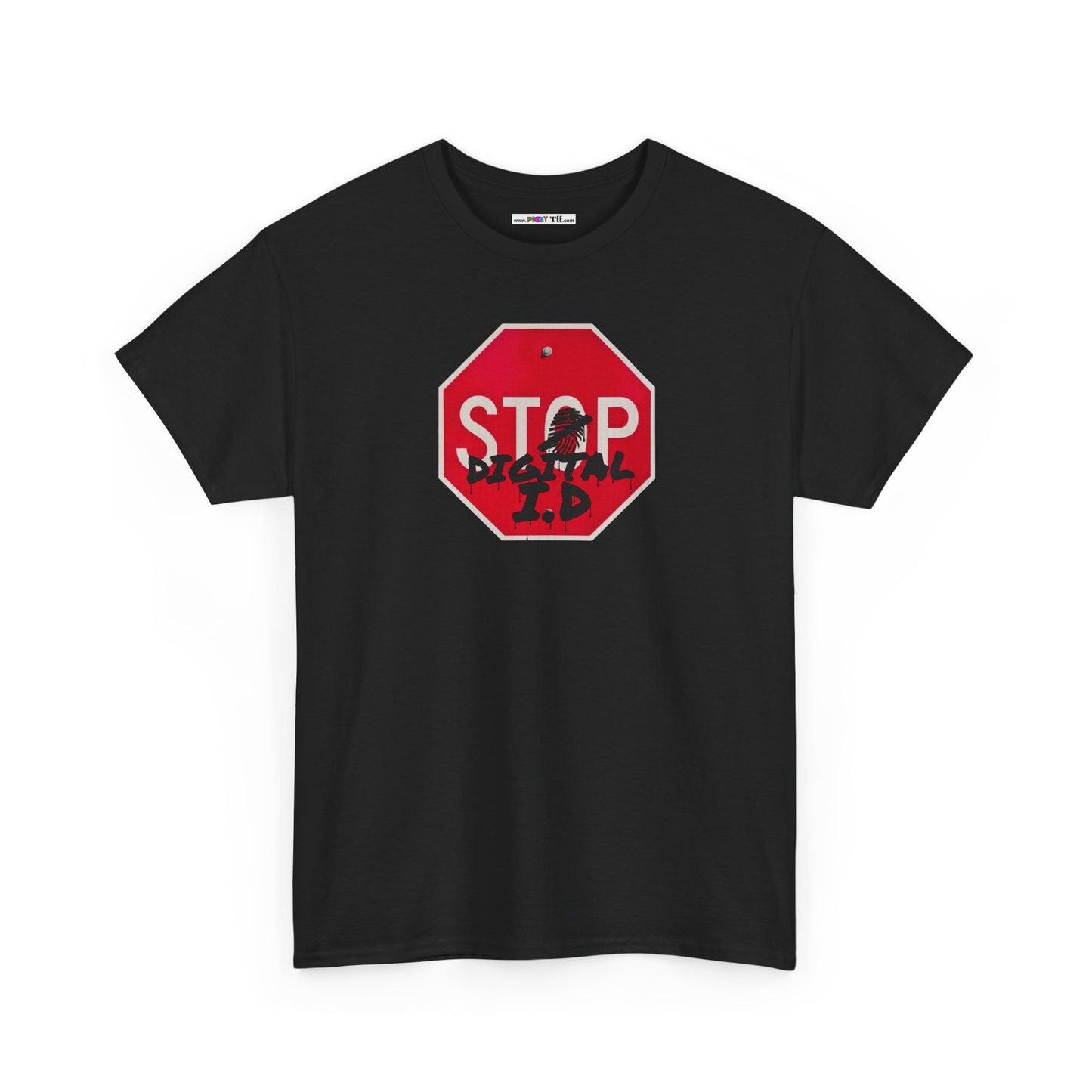 STOP digital i.d Unisex Heavy Cotton Tee