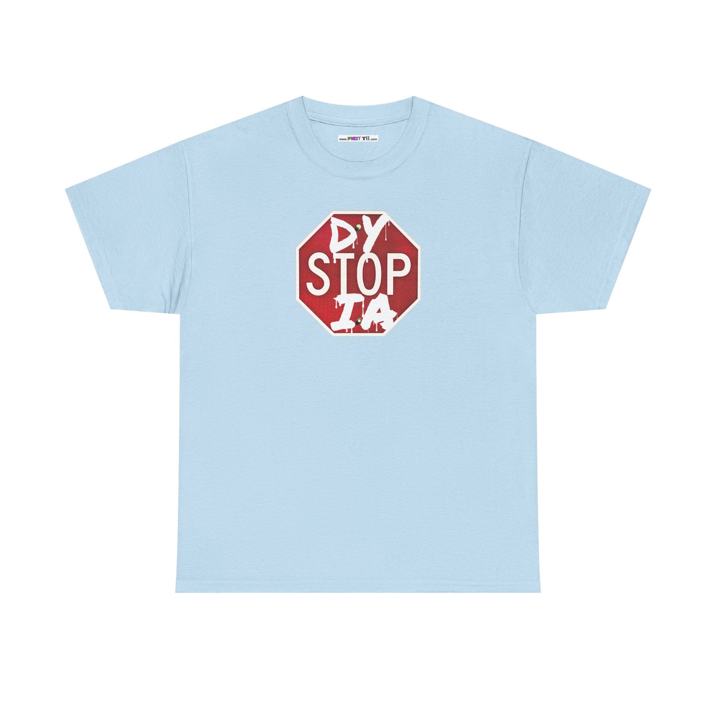 STOP DYSTOPIA Unisex Heavy Cotton Tee