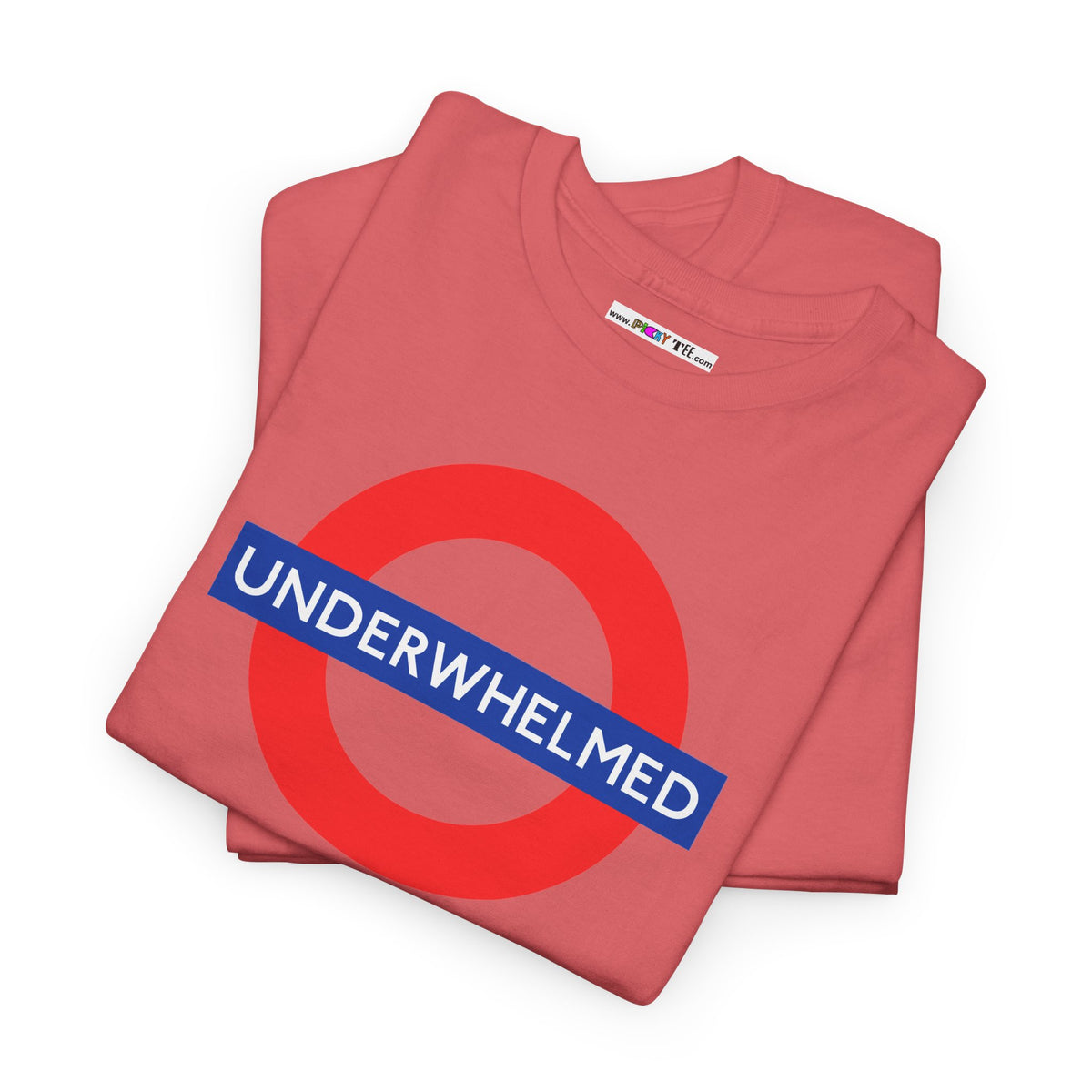 UNDERWHELMED Unisex Heavy Cotton Tee