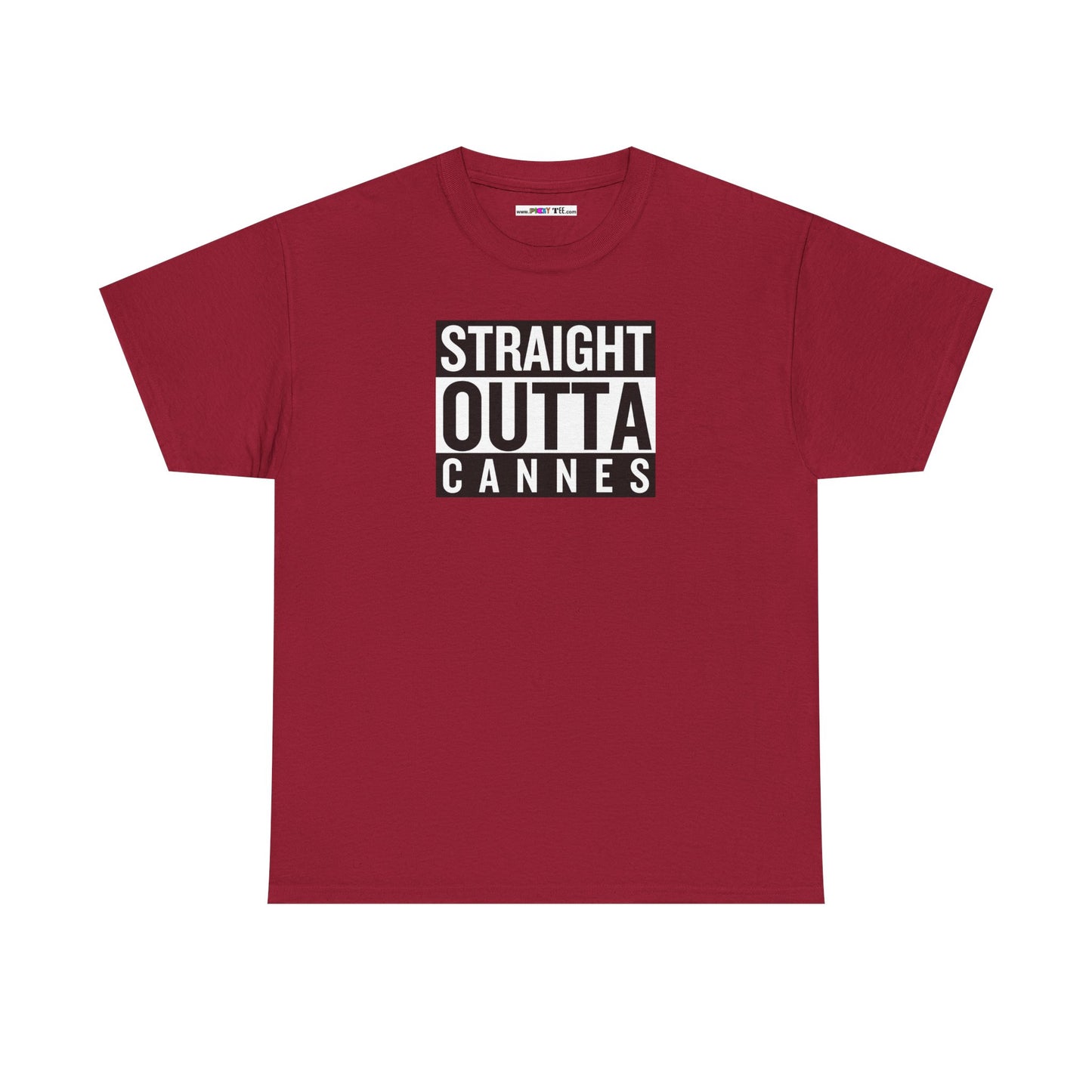 STRAIGHT OUTTA CANNES Unisex Heavy Cotton Tee