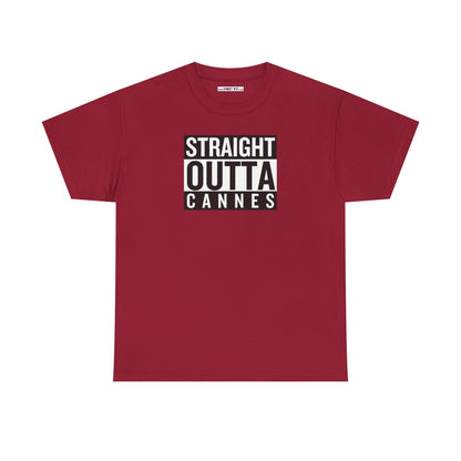 STRAIGHT OUTTA CANNES Unisex Heavy Cotton Tee