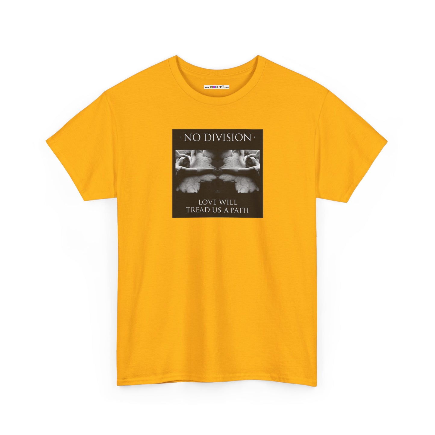 'NO DIVISION' LOVE WILL TREAD US A PATH Unisex Heavy Cotton Tee
