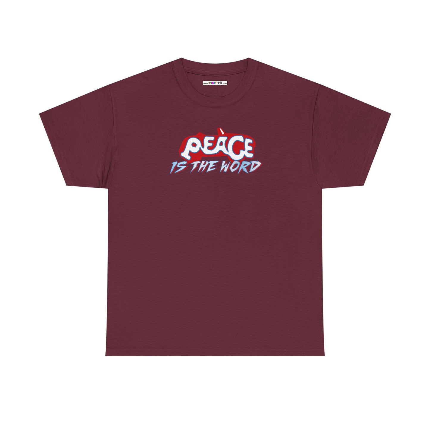 PEACE IS THE WORD Unisex Heavy Cotton Tee