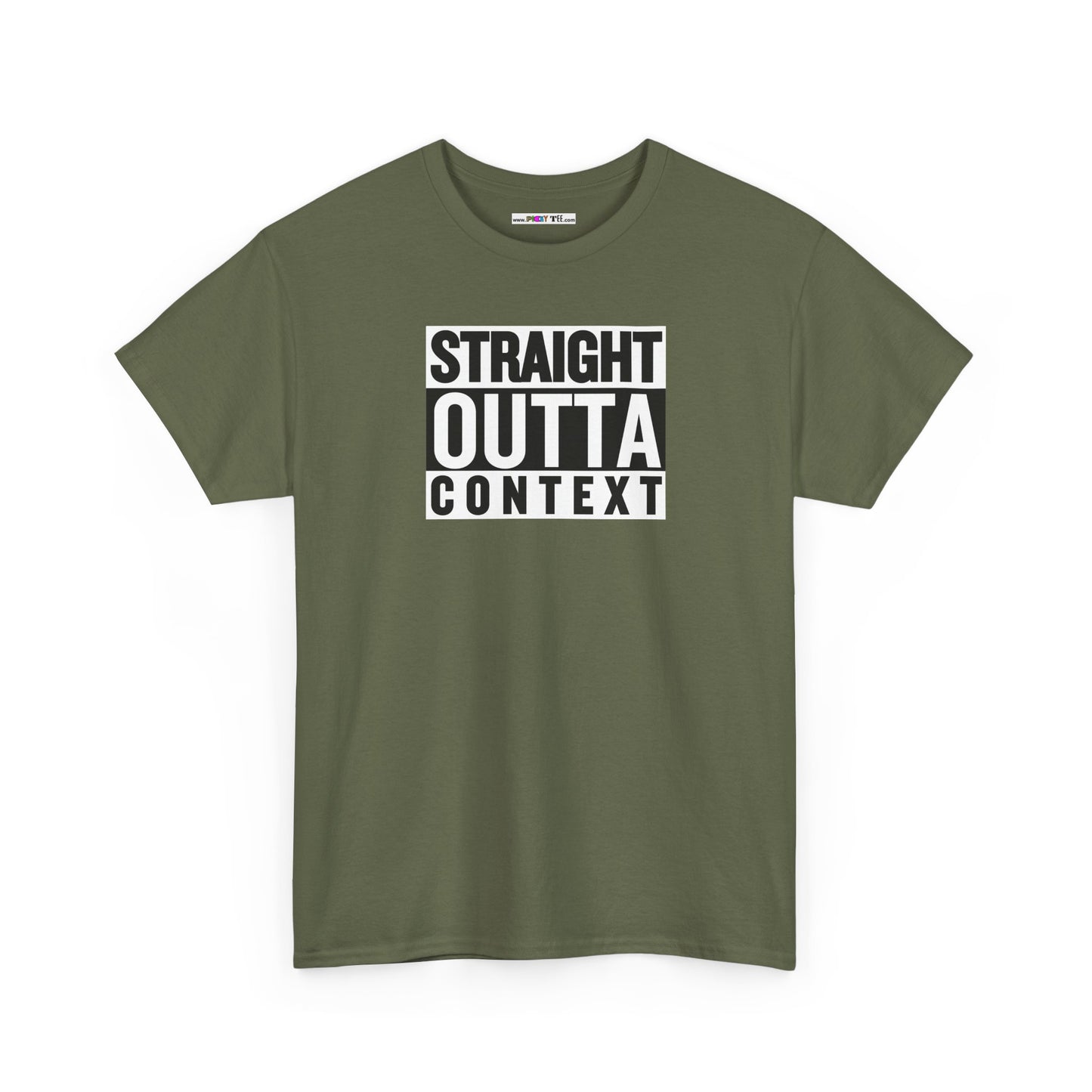 STRAIGHT OUTTA CONTEXT Unisex Heavy Cotton Tee