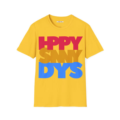 HPPY SNNY DYS Unisex Softstyle 100% Cotton T-Shirt