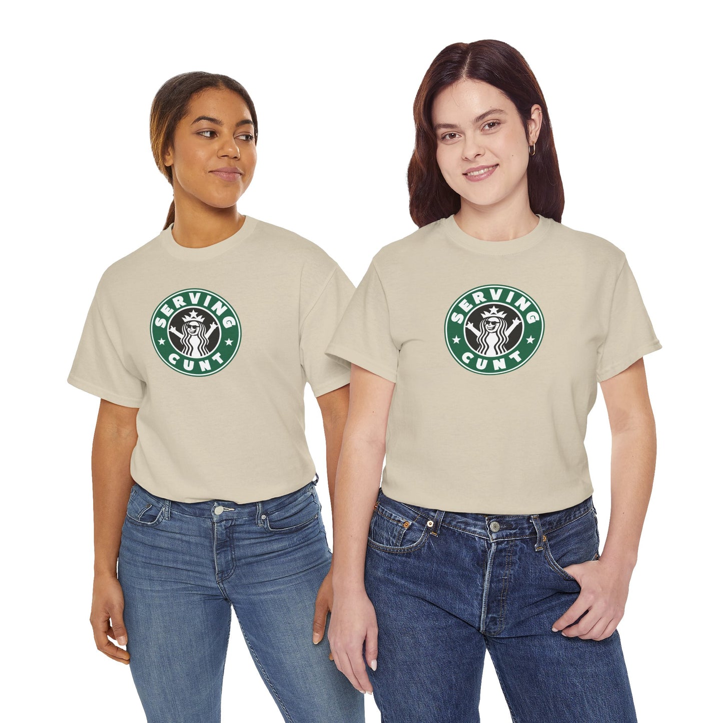 SERVINGCUNT Unisex Heavy Cotton Tee