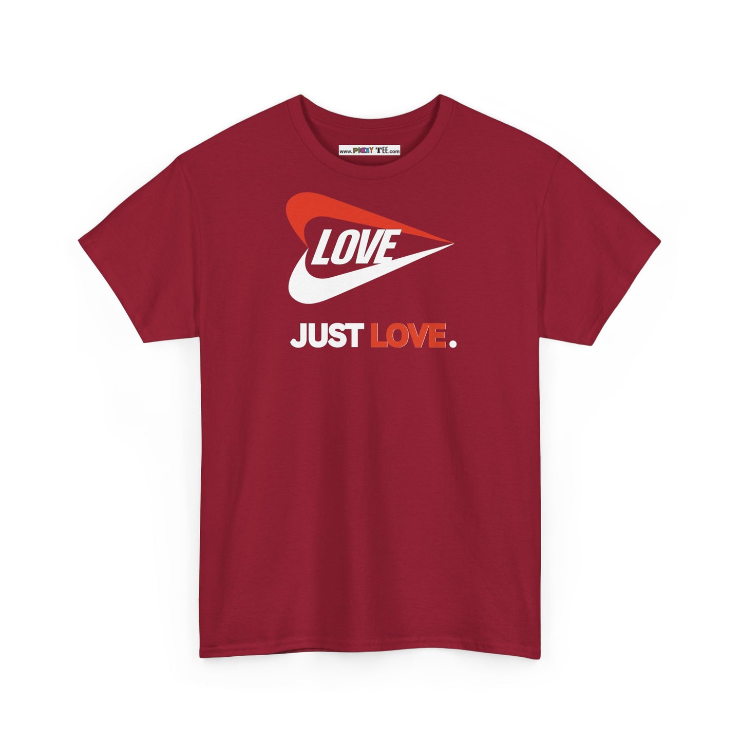 LOVE JUST LOVE. Unisex Heavy Cotton Tee