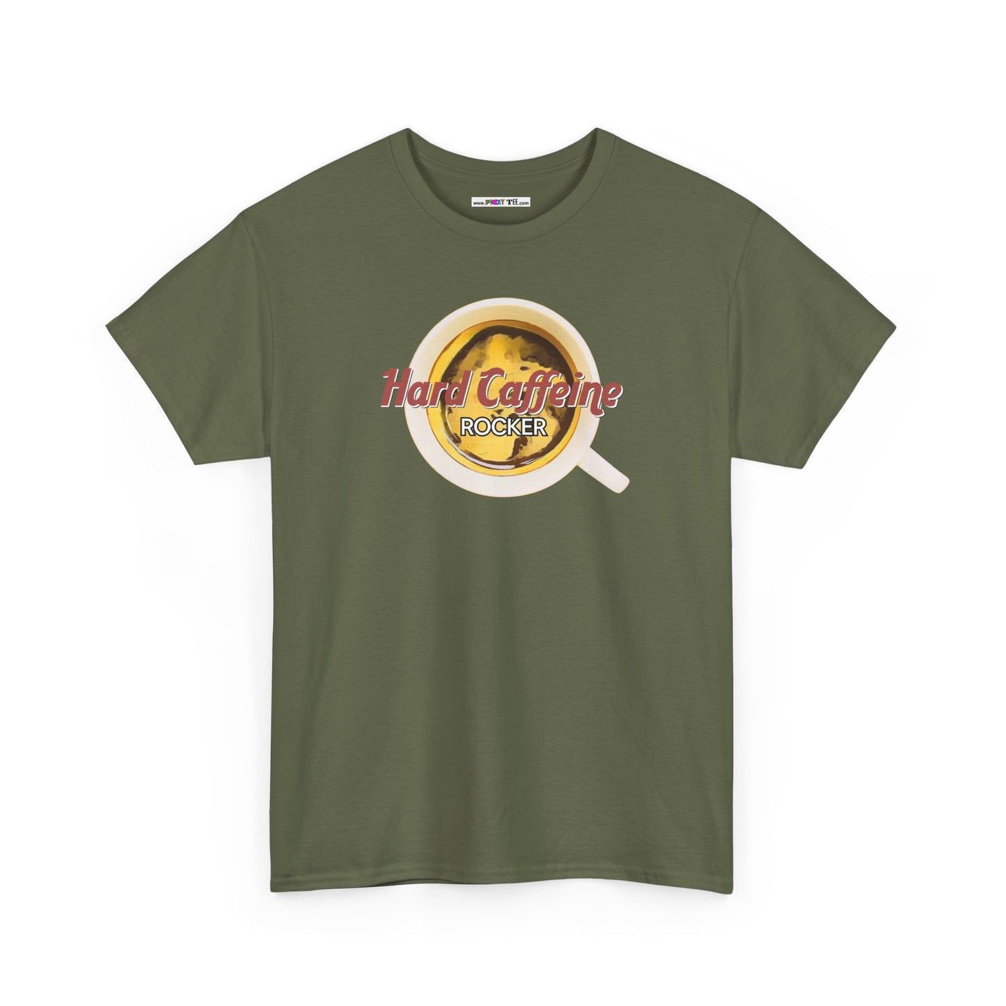 Hard Caffeine ROCKER Unisex Heavy Cotton Tee