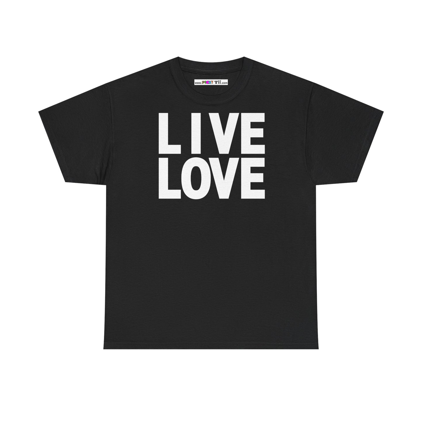 LIVE LOVE Unisex Heavy Cotton Tee