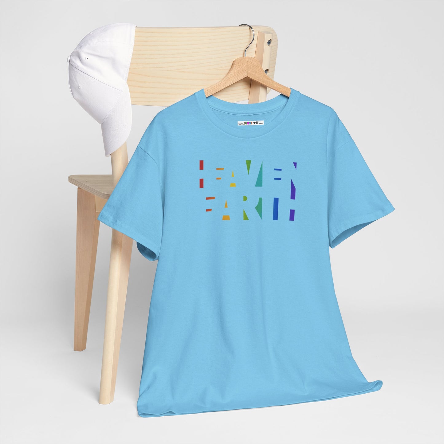 HEAVEN ON EARTH Unisex Heavy Cotton Tee — here now.