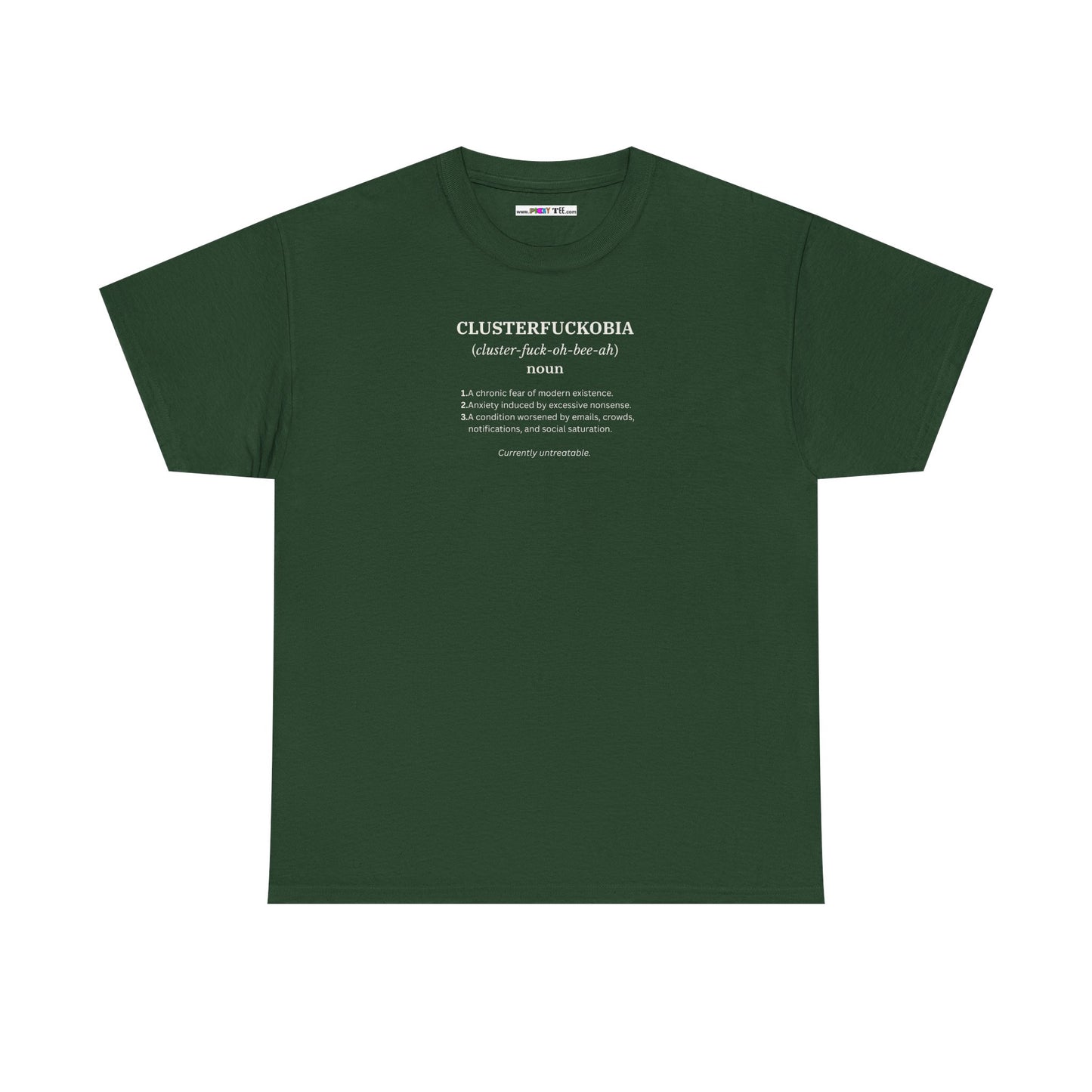 CLUSTERFUCKOBIA Unisex Heavy Cotton Tee