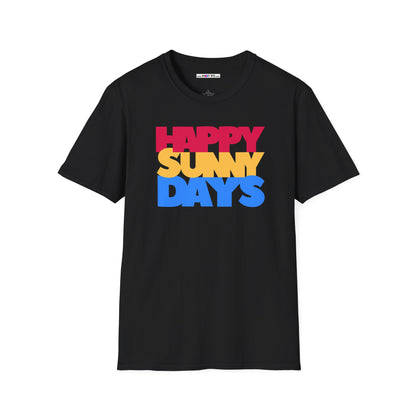 HAPPY SUNNY DAYS Unisex Softstyle 100% Cotton T-Shirt