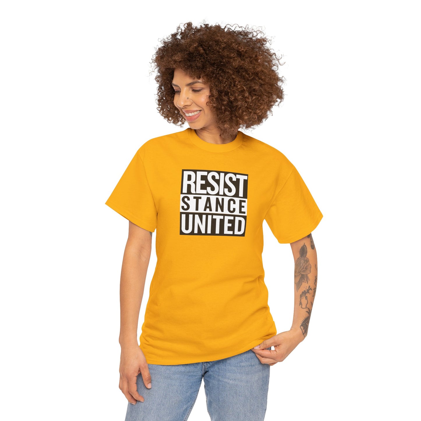 RESIST STANCE UNITED Unisex Heavy Cotton Tee