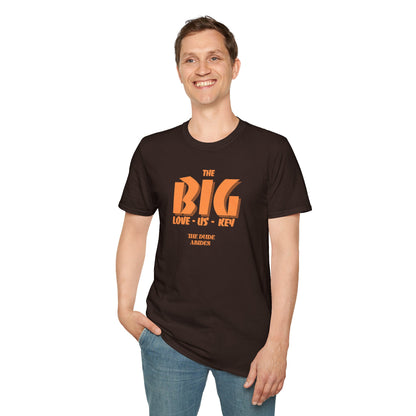 THE BIG LOVE-US-KEY Unisex Softstyle 100% Cotton T-Shirt