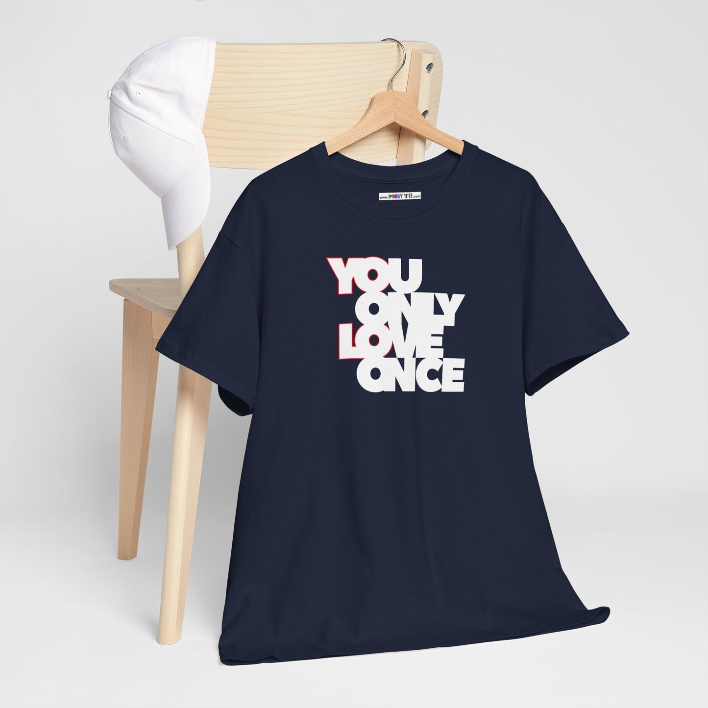 YOLO - YOU ONLY LOVE ONCE Unisex Heavy Cotton Tee