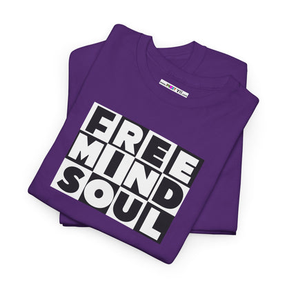 FREE MIND SOUL Unisex Heavy Cotton Tee
