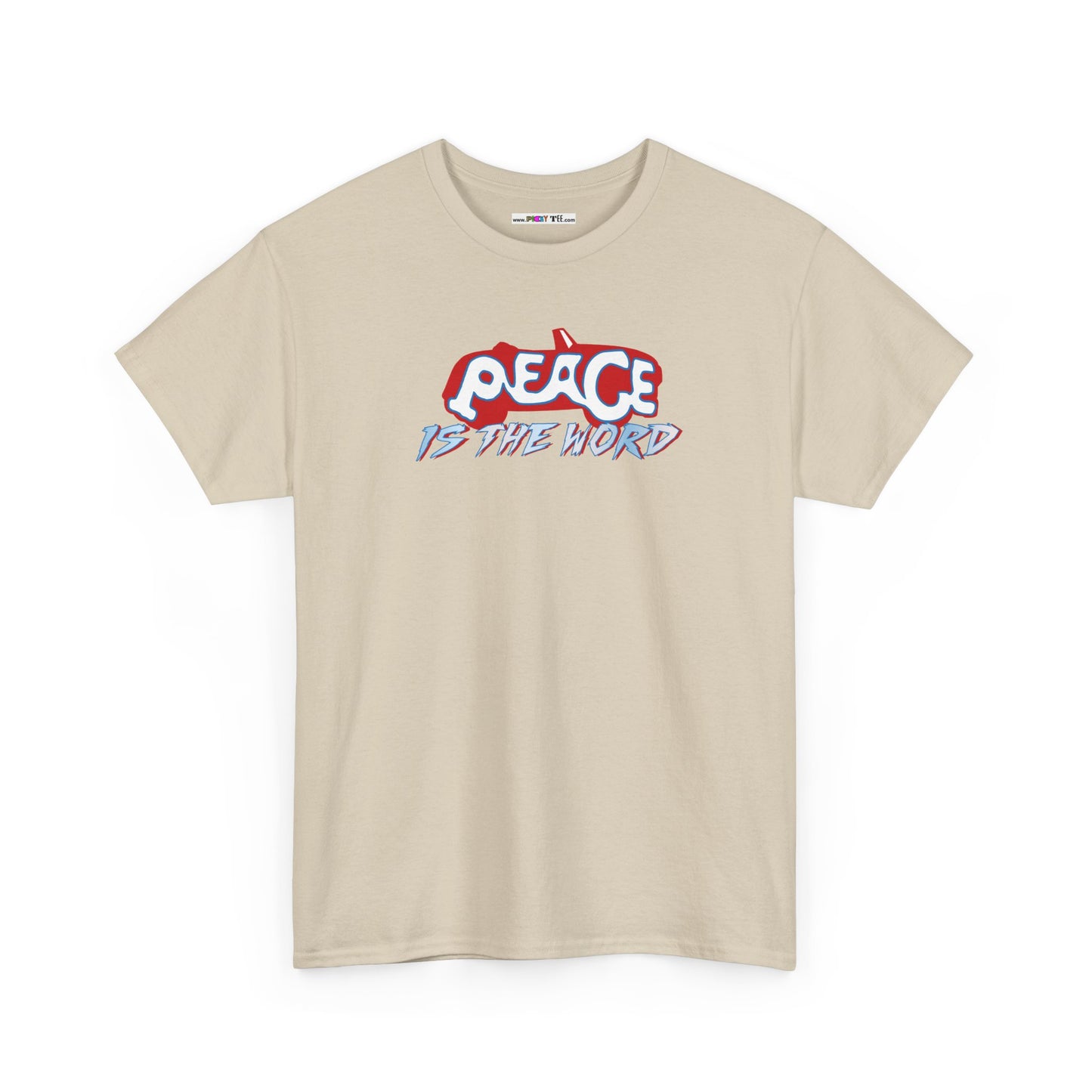 PEACE IS THE WORD Unisex Heavy Cotton Tee