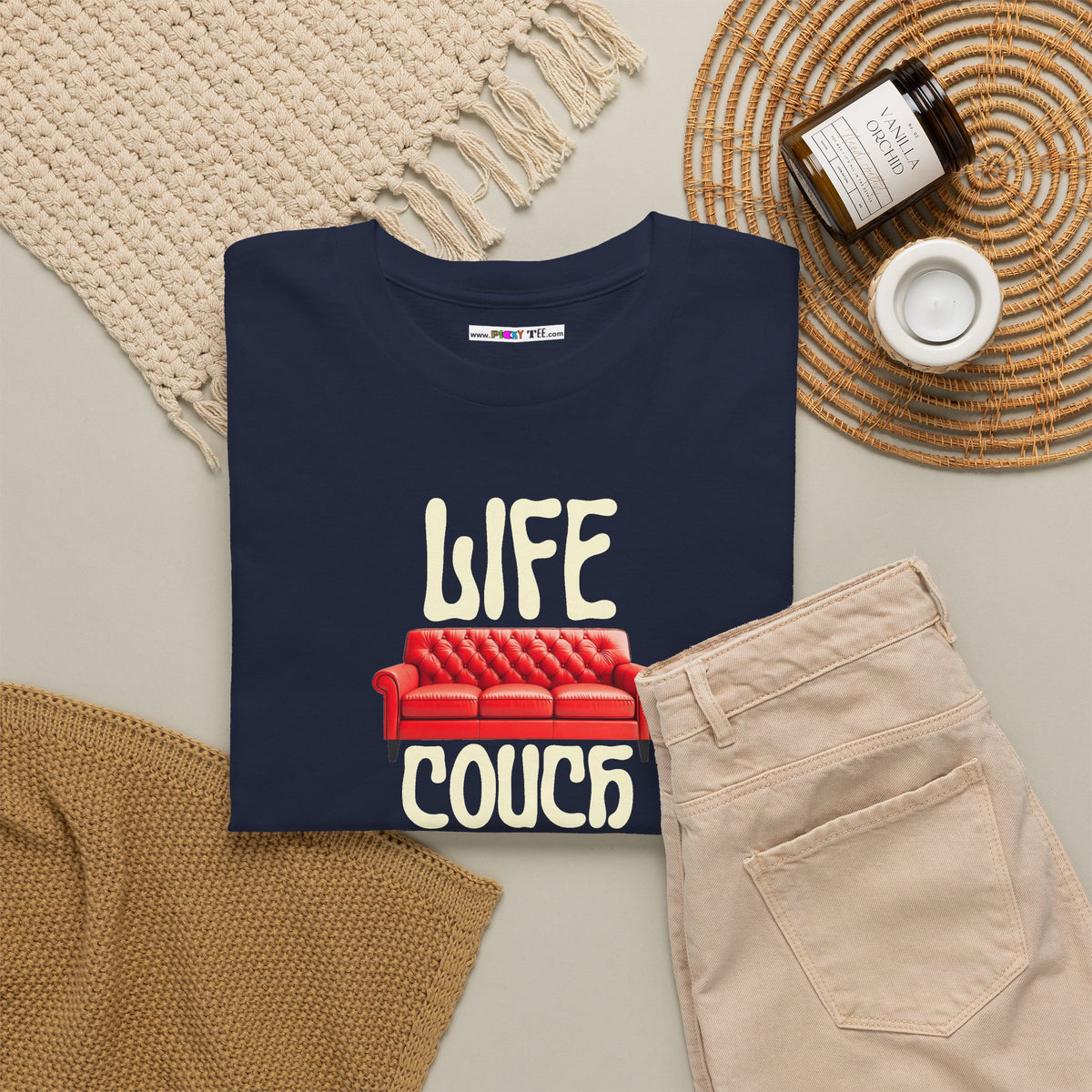LIFE COUCH Unisex Heavy Cotton Tee