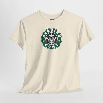 SERVINGCUNT Unisex Heavy Cotton Tee