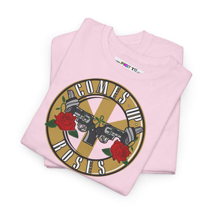 COMES UP ROSES Unisex Heavy Cotton Tee