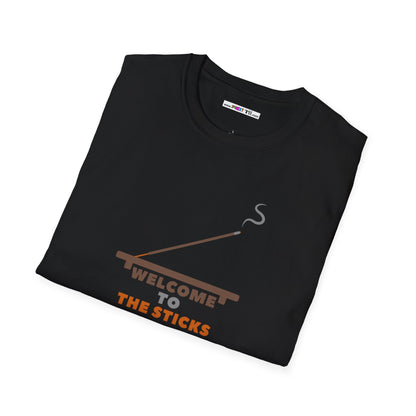 WELCOME TO THE STICKS Unisex Softstyle 100% Cotton T-Shirt