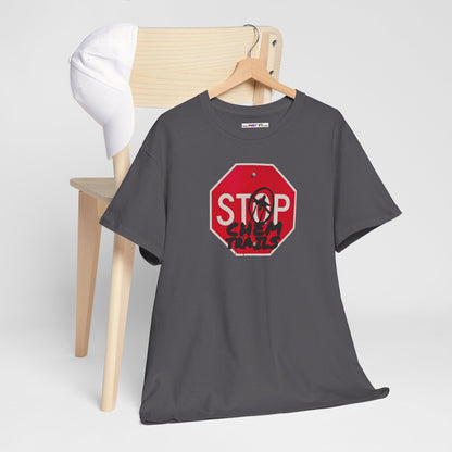STOP chem trails Unisex Heavy Cotton Tee