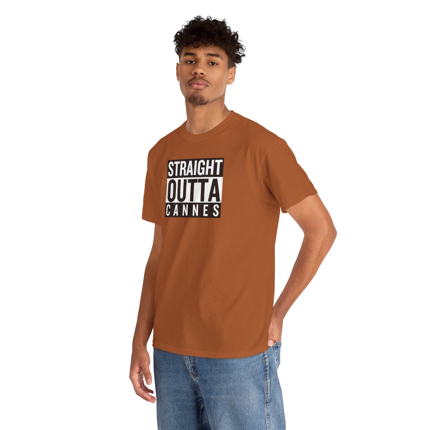STRAIGHT OUTTA CANNES Unisex Heavy Cotton Tee