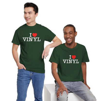 I ❤️ VINYL Unisex Heavy Cotton Tee