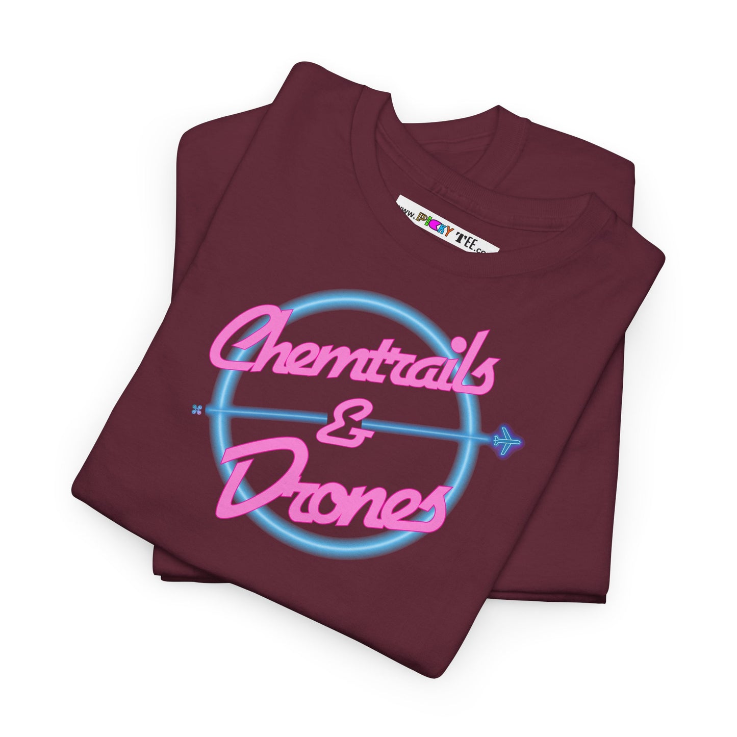 Chemtrails & Drones Unisex Heavy Cotton Tee