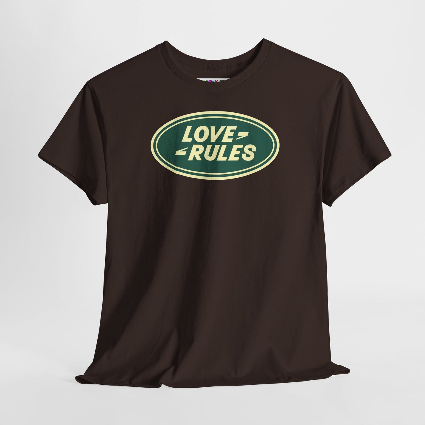 LOVE RULES Unisex Heavy Cotton Tee