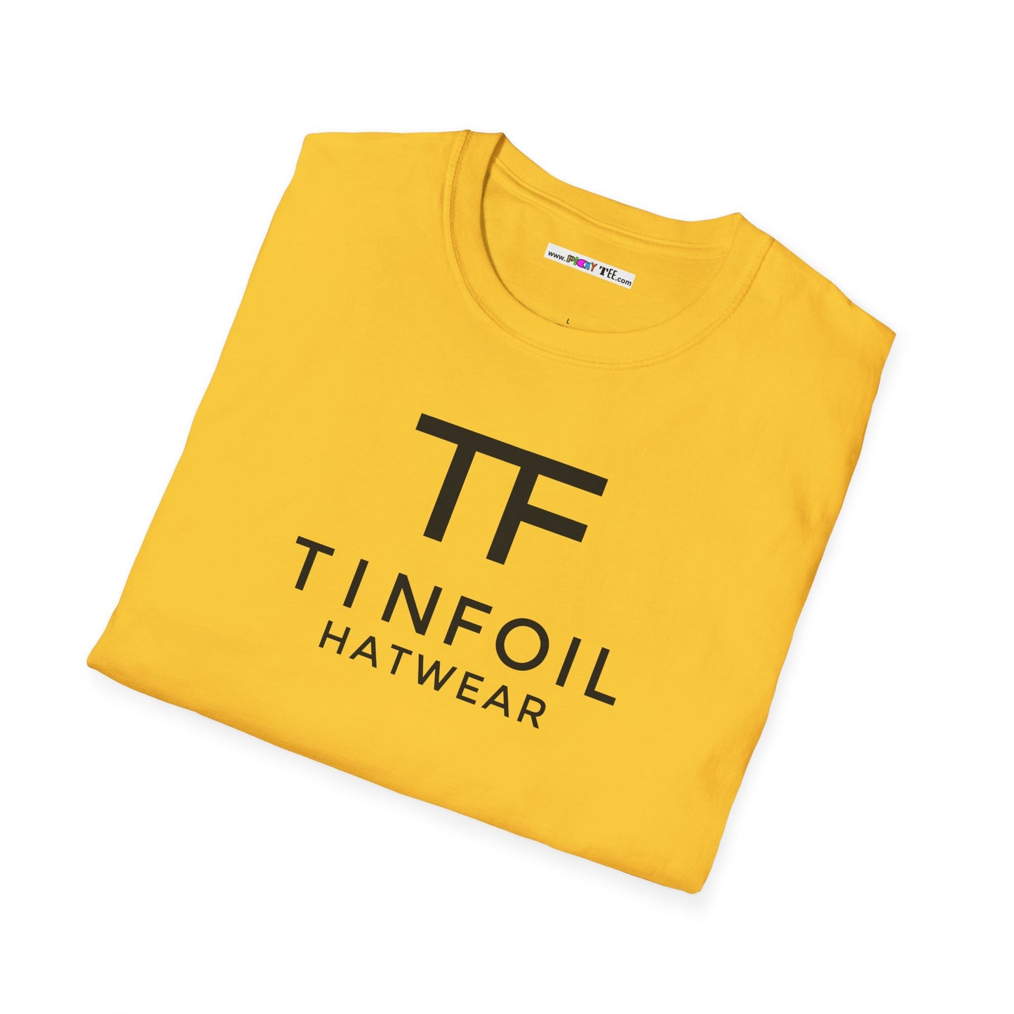 TF TIN FOIL HATWEAR Unisex Softstyle 100% Cotton T-Shirt