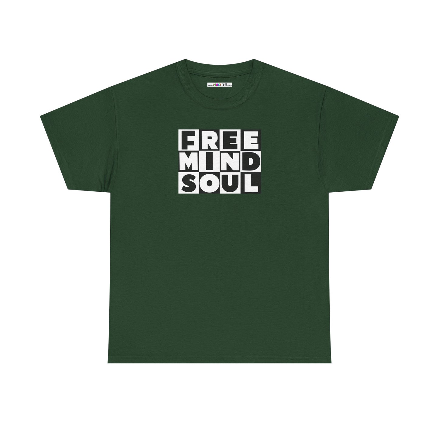 FREE MIND SOUL Unisex Heavy Cotton Tee