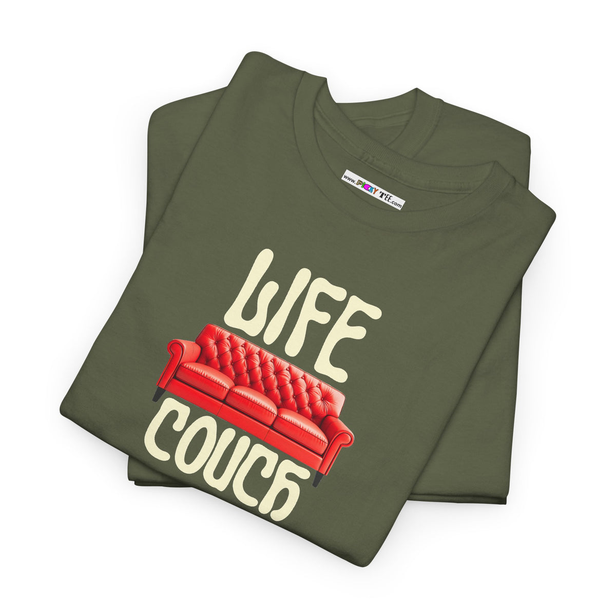 LIFE COUCH Unisex Heavy Cotton Tee