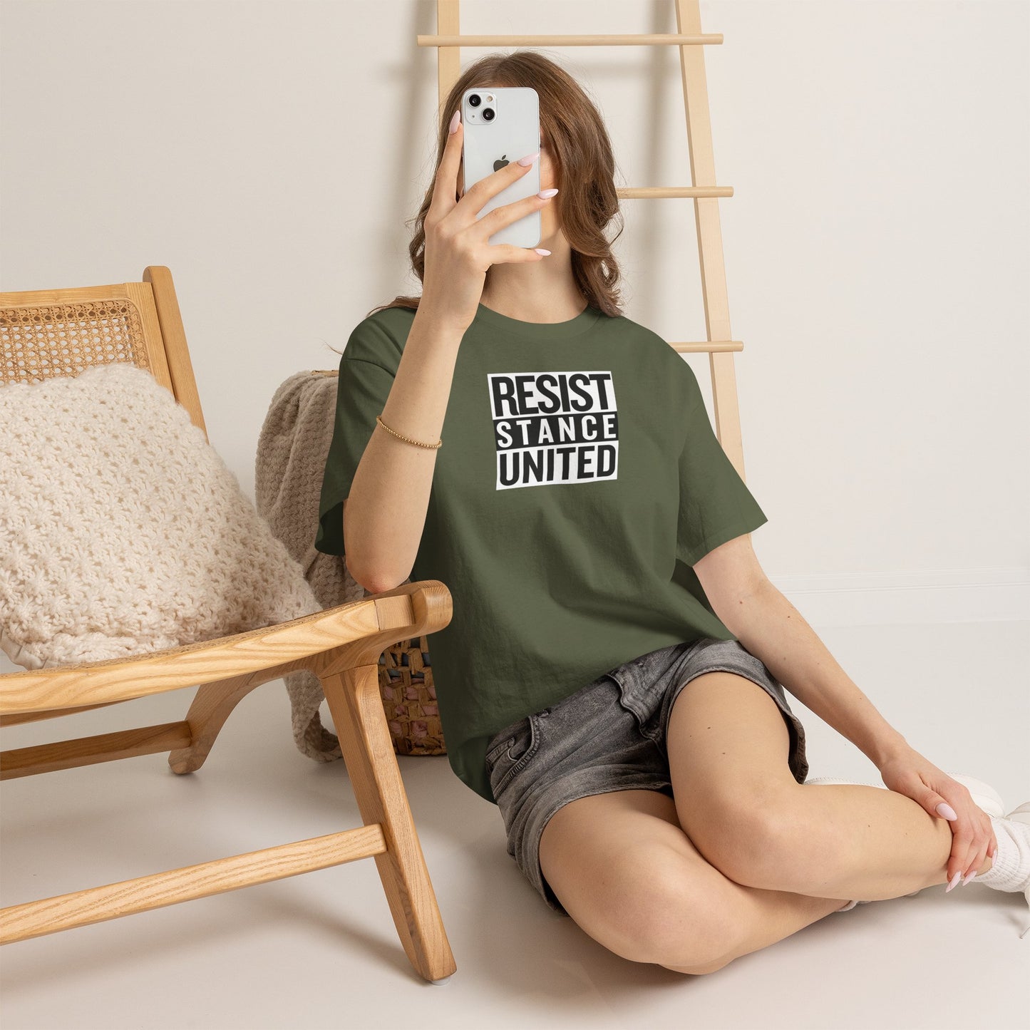 RESIST STANCE UNITED Unisex Heavy Cotton Tee
