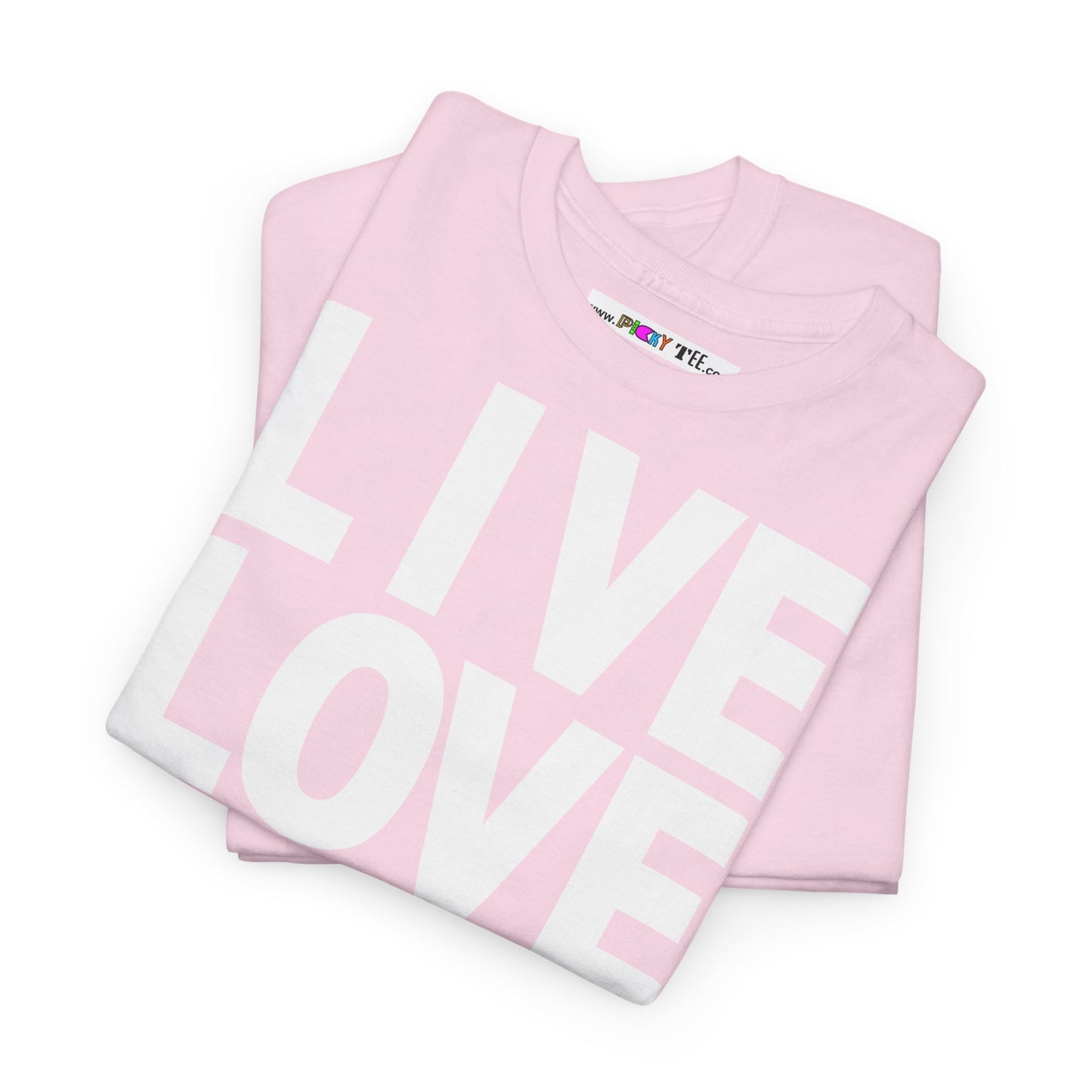 LIVE LOVE Unisex Heavy Cotton Tee
