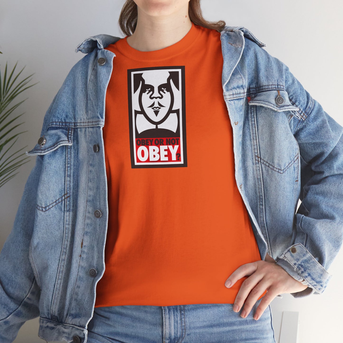 OBEY OR NOT OBEY? Unisex Heavy Cotton Tee