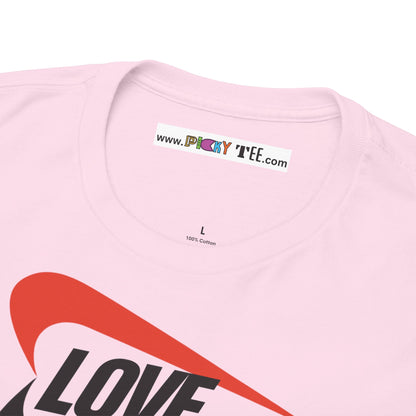 LOVE JUST LOVE. Unisex Heavy Cotton Tee