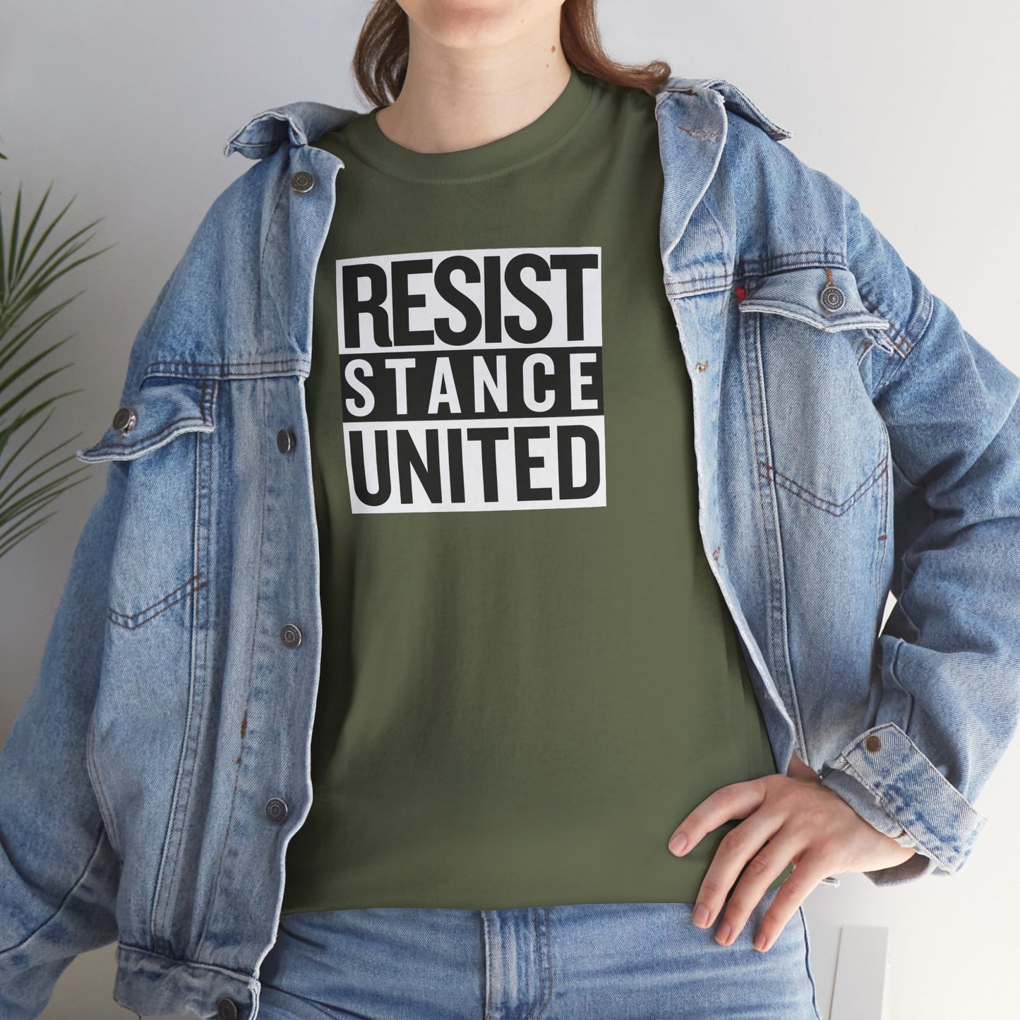 RESIST STANCE UNITED Unisex Heavy Cotton Tee