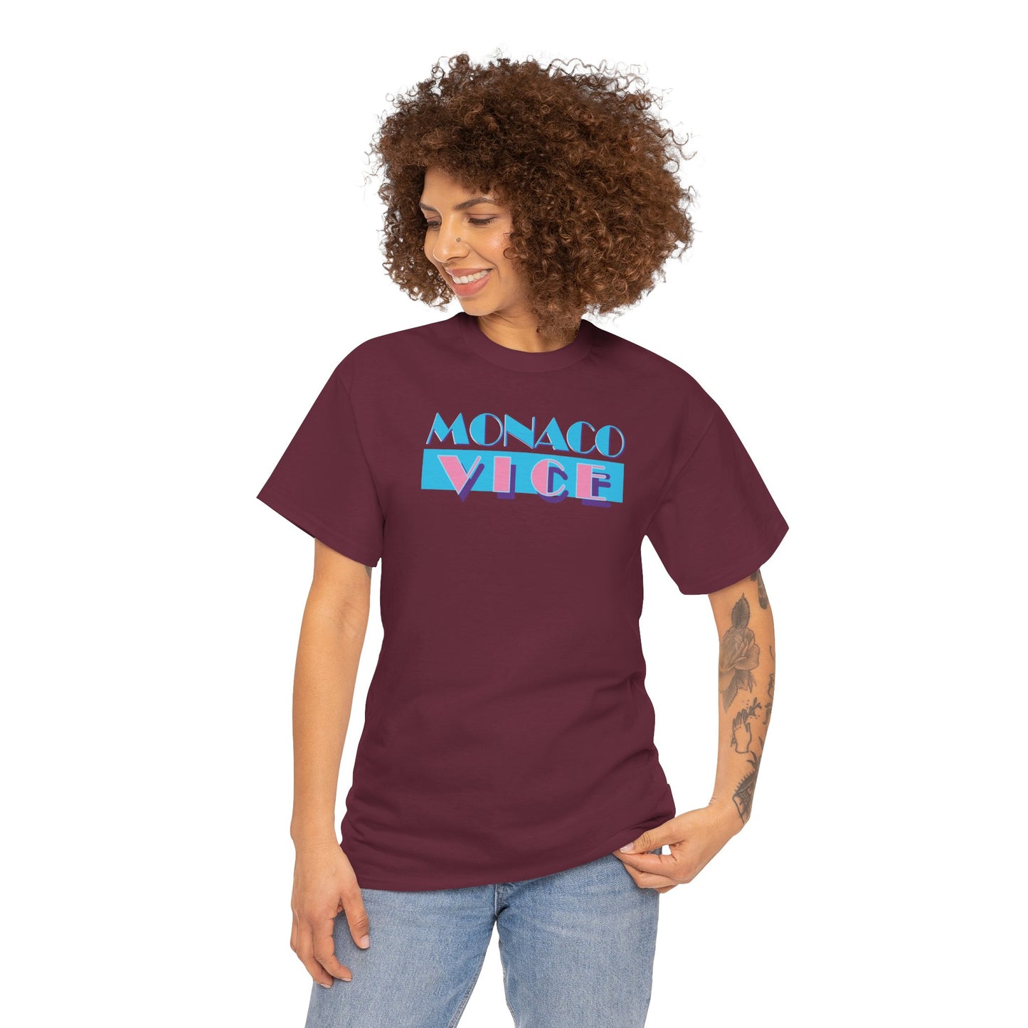 MONACO VICE Unisex Heavy Cotton Tee