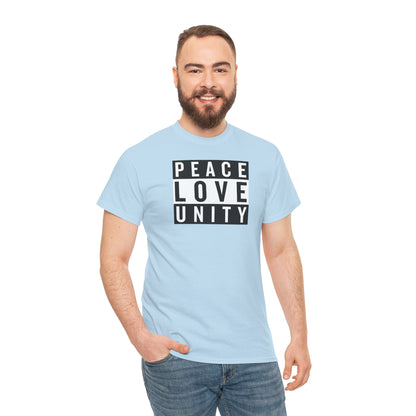 PEACELOVEUNITY Unisex Heavy Cotton Tee