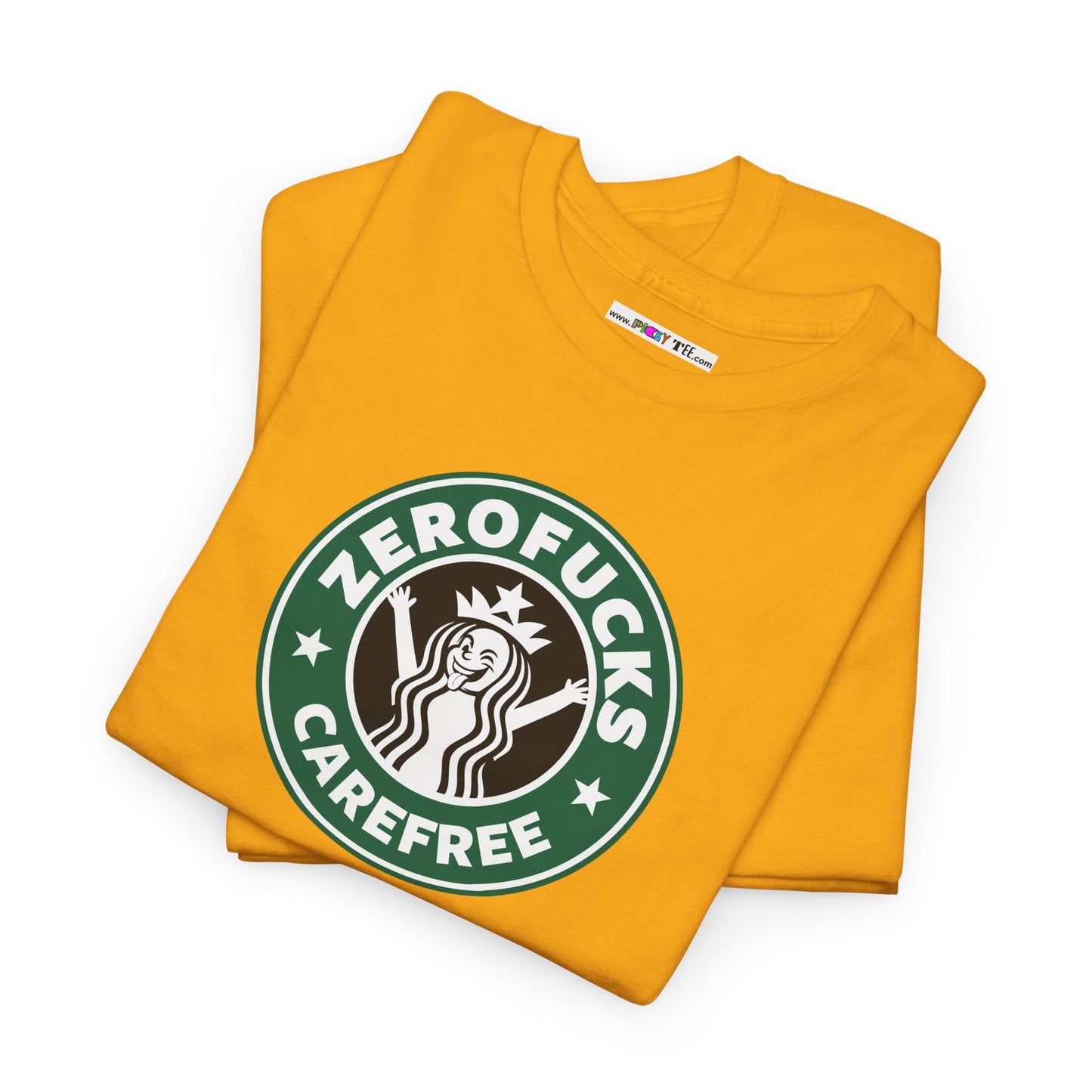 ZEROFUCKS CAREFREE Unisex Heavy Cotton Tee